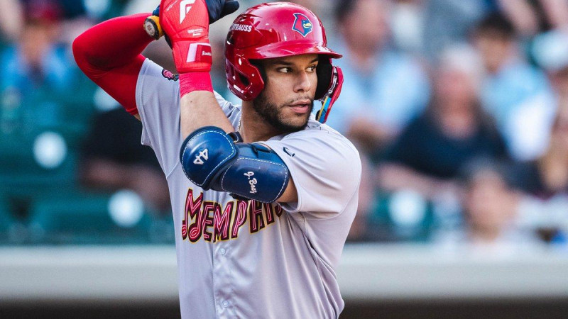 Joshua Báez, prospecto de AAA, conecta cuatro jonrones en memoria de su difunto padre