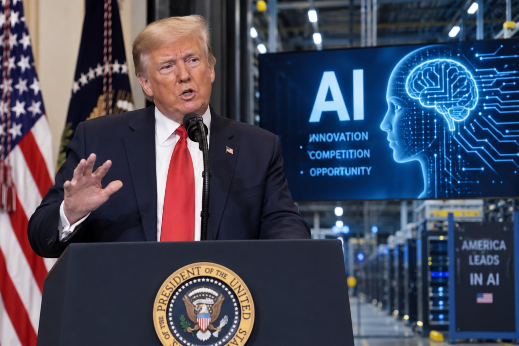 Trump prioriza liderazgo de EE. UU. en inteligencia artificial frente a mayores controle