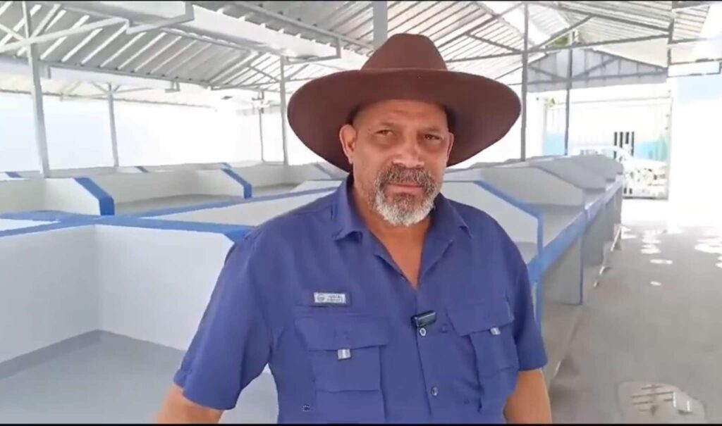 Alcalde Santiago Riverón supervisa construcción Mercado de Las Verduras; este se encuentra en la etapa final