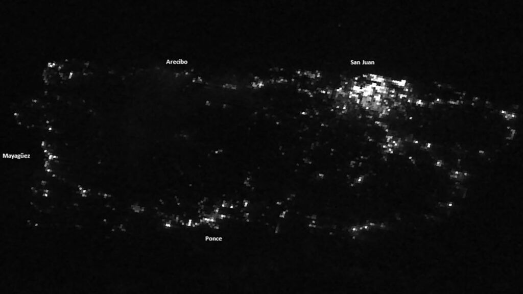 Apagón deja toda la isla de Puerto Rico sin servicio eléctrico