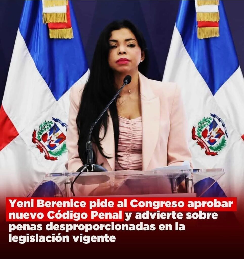 Yeni Berenice Reynoso urge al Congreso a aprobar el nuevo Código Penal