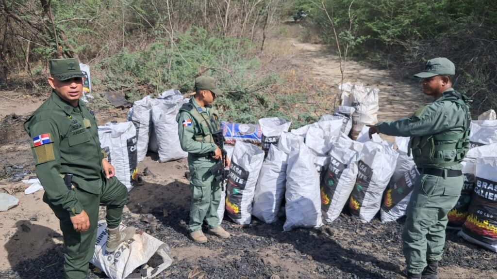SENPA y Medio Ambiente desmantelan estructura ilegal de producción de carbón vegetal en la zona fronteriza