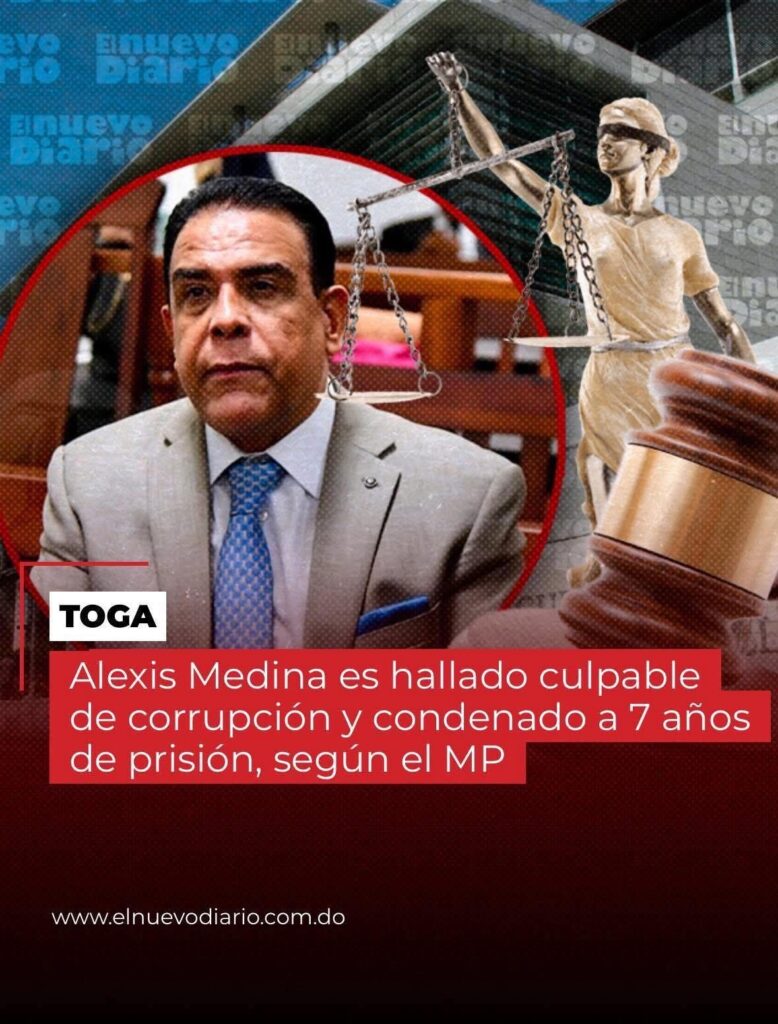 Ministerio Público recibe sentencia íntegra contra Juan Alexis Medina Sánchez y compartes