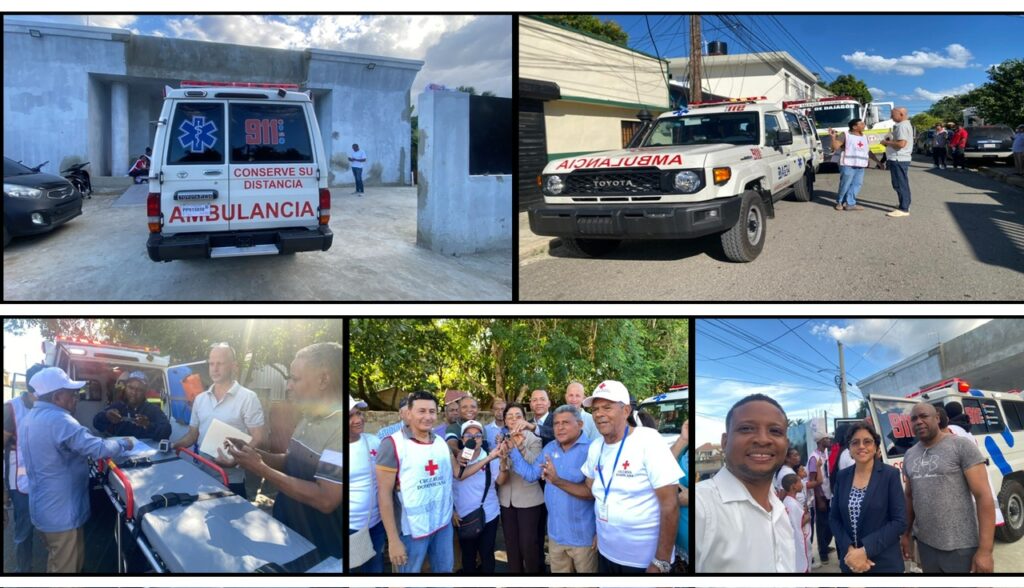 Hacen entrega formal de ambulancia a la Cruz Roja de Dajabón