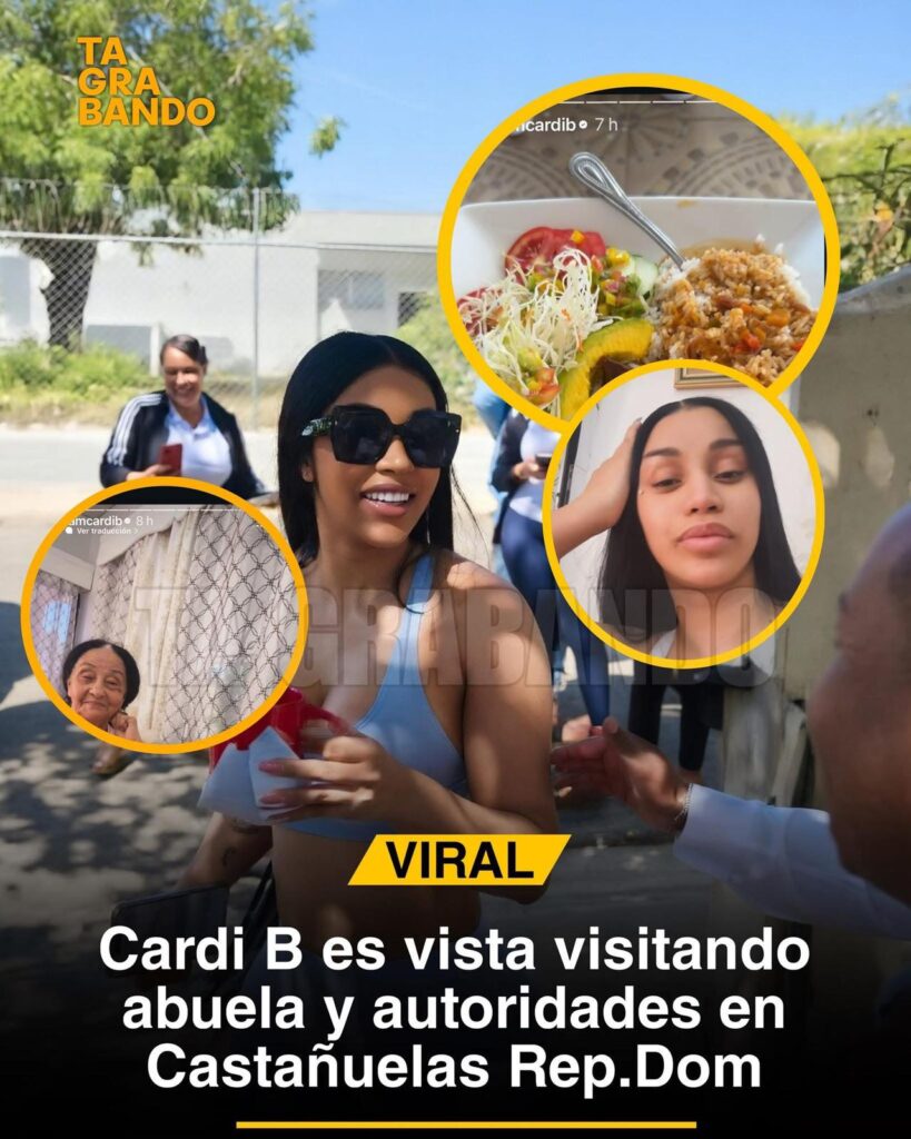 Cardi B visita a su familia en Montecristi en medio de su gira de conciertos