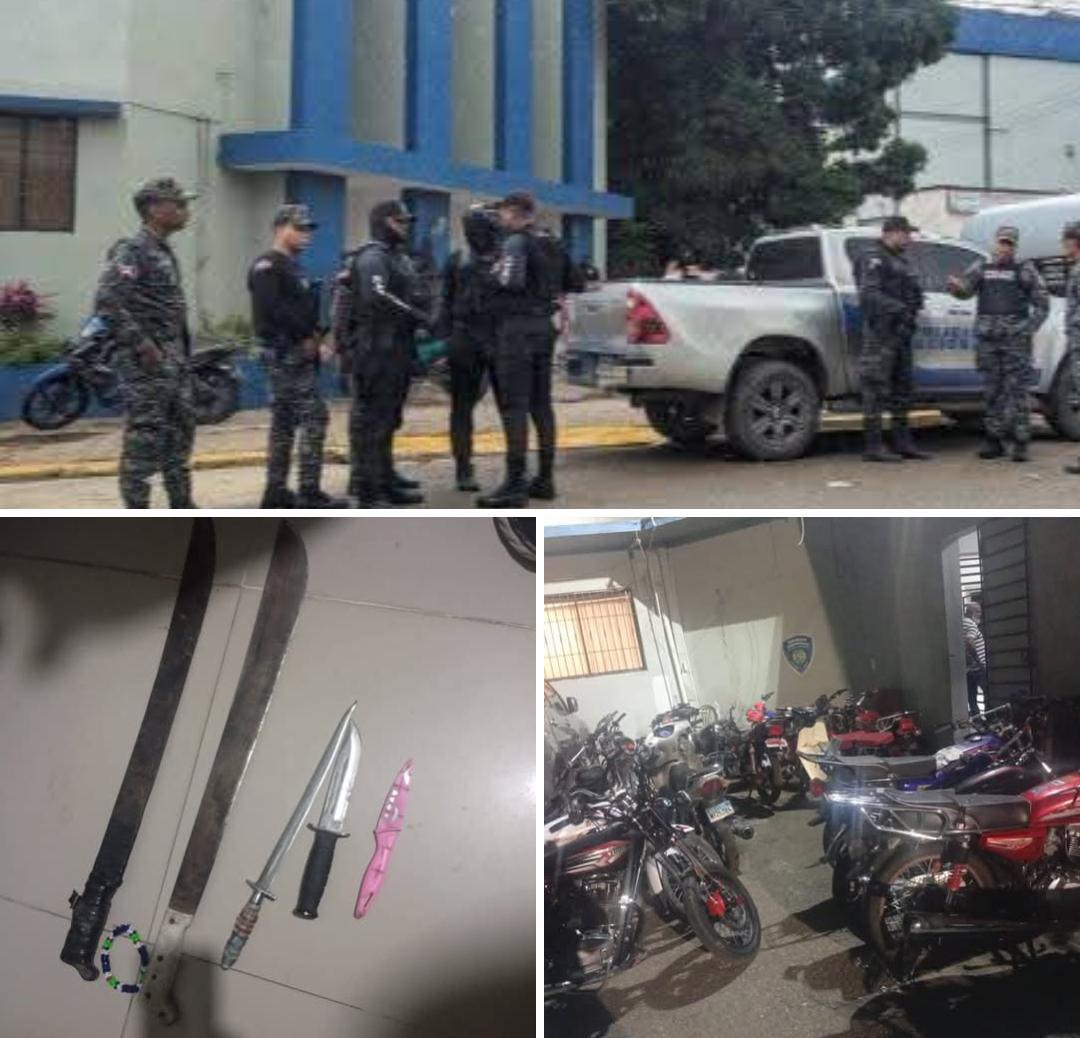 Policia Preventiva, DINTEL Acción Rapida, DICRIM y Fuerza agregada realizan operativo para garantizar la seguridad ciudadana en Dajabón