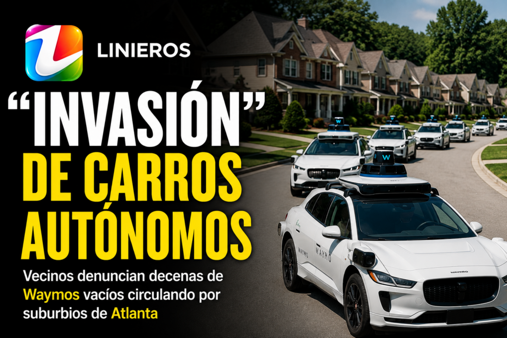 “Invasión” de carros autónomos: vecinos denuncian decenas de Waymos vacíos circulando por suburbios de Atlanta