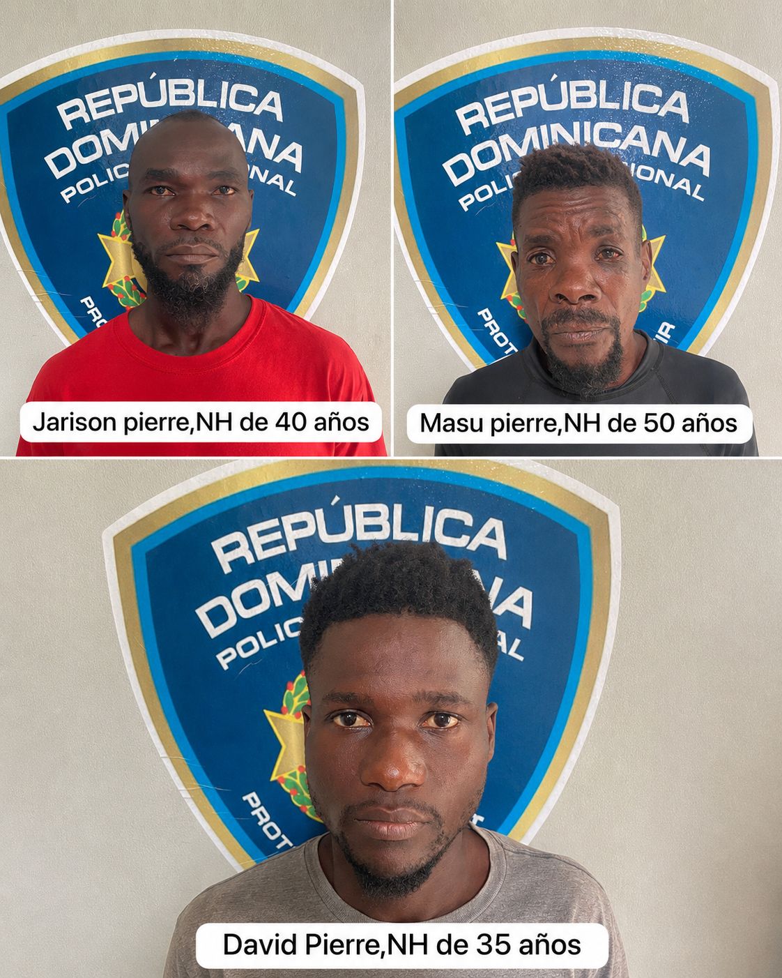 Apresan a tres hombres vinculados a homicidio de agricultor en comunidad de Santiago de la Cruz