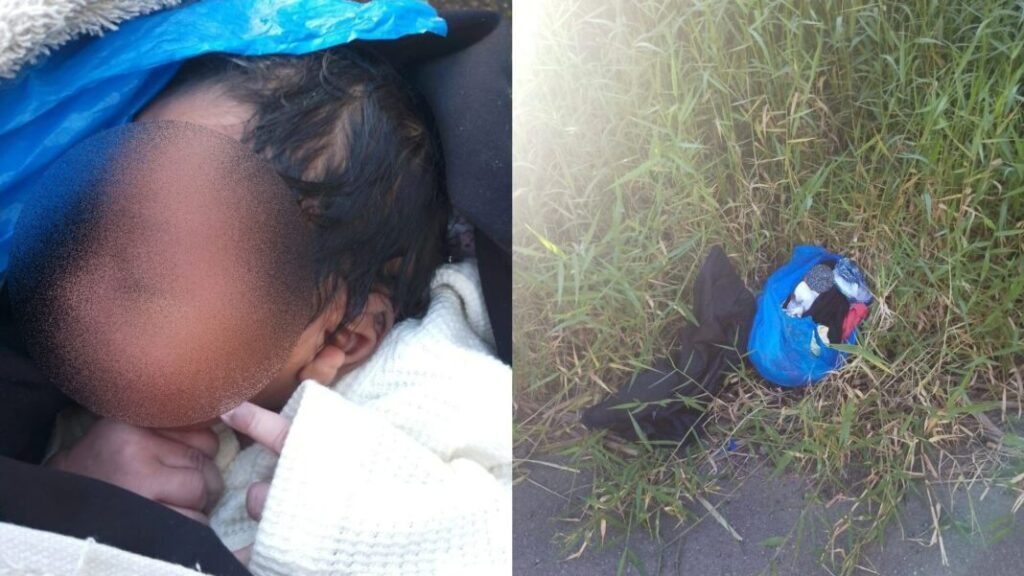 Hallan recién nacida abandonada dentro de una funda en carretera Jarabacoa–Constanza