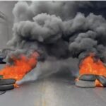 Falpo protesta en el sector Carmen Añil de San Francisco de Macorís exigiendo arreglo de calles y otras obras