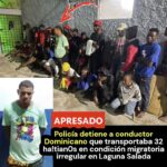 Policía detiene a conductor que transportaba 32 ha!tian0s en condición migratoria irregular en Laguna Salada