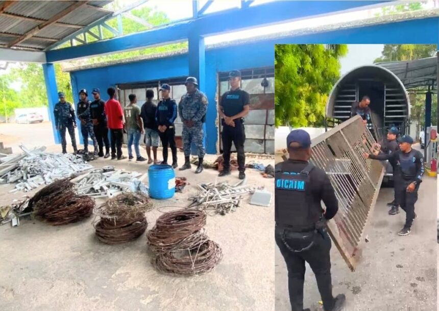 Policía desmantela centros de acopio vinculados al comercio de metales robados en Barahona