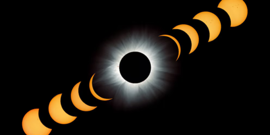 ESA difunde imágenes del avance de la sombra de la Luna durante el eclipse solar total