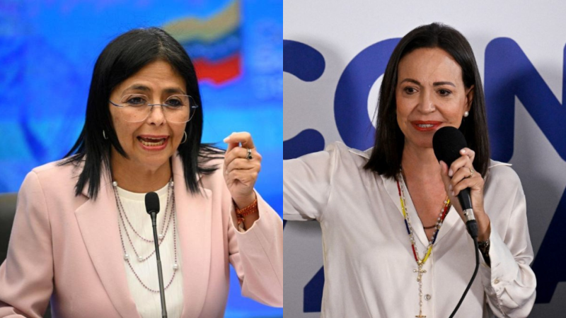 Trump considera «interesantes» unas elecciones entre Delcy Rodríguez y María Corina